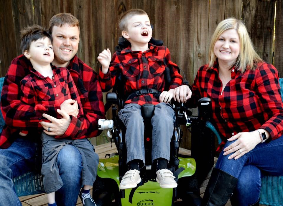 Maxwell, Brandon, Matthew, and Haley Keisler rely on home care to keep Maxwell and Matthew safe at home.