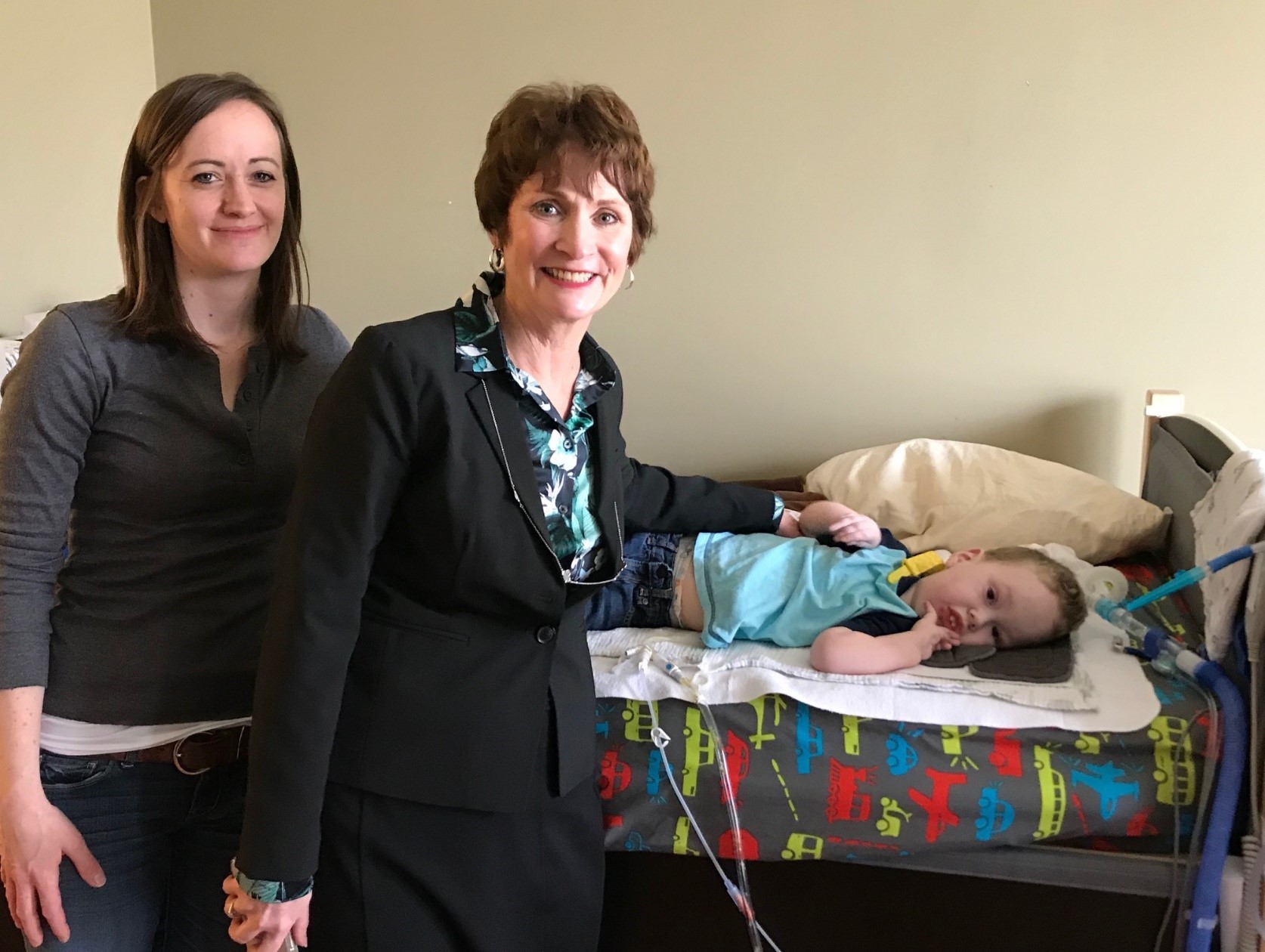 Rep. Quinn visited our home to hear Gideon's story and learn more about what home care means to our family.