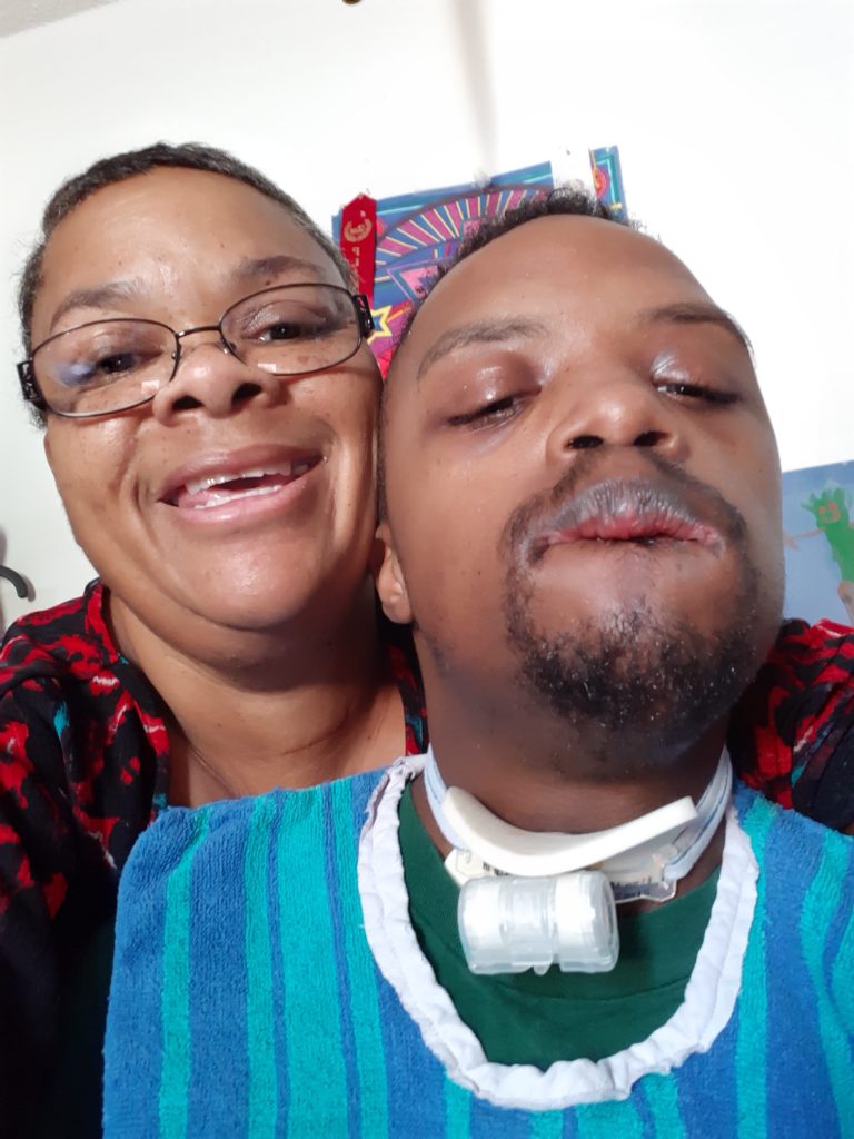 Home care clients like Rashad (right) can stay at home with skilled nursing care, but a lack of state funding is making it more difficult for many South Carolinians